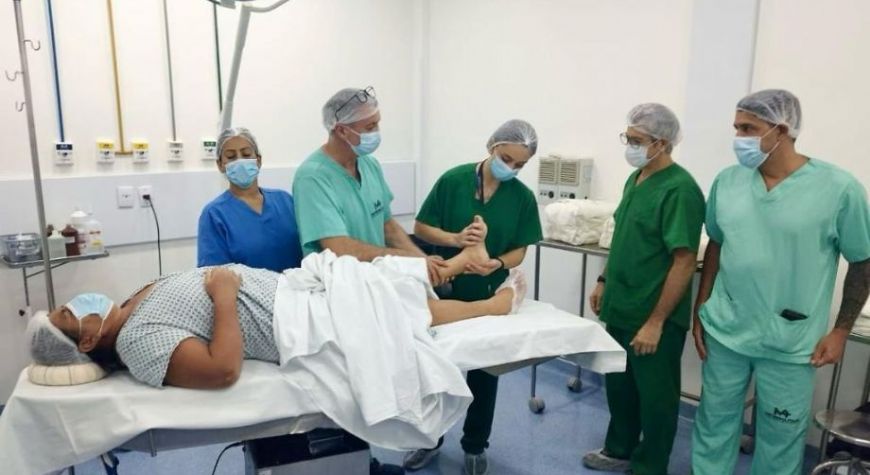 Santa Casa e Metropolitano realizam mutirão de cirurgias ortopédicas para correção de pé torto (Crédito: Divulgação)